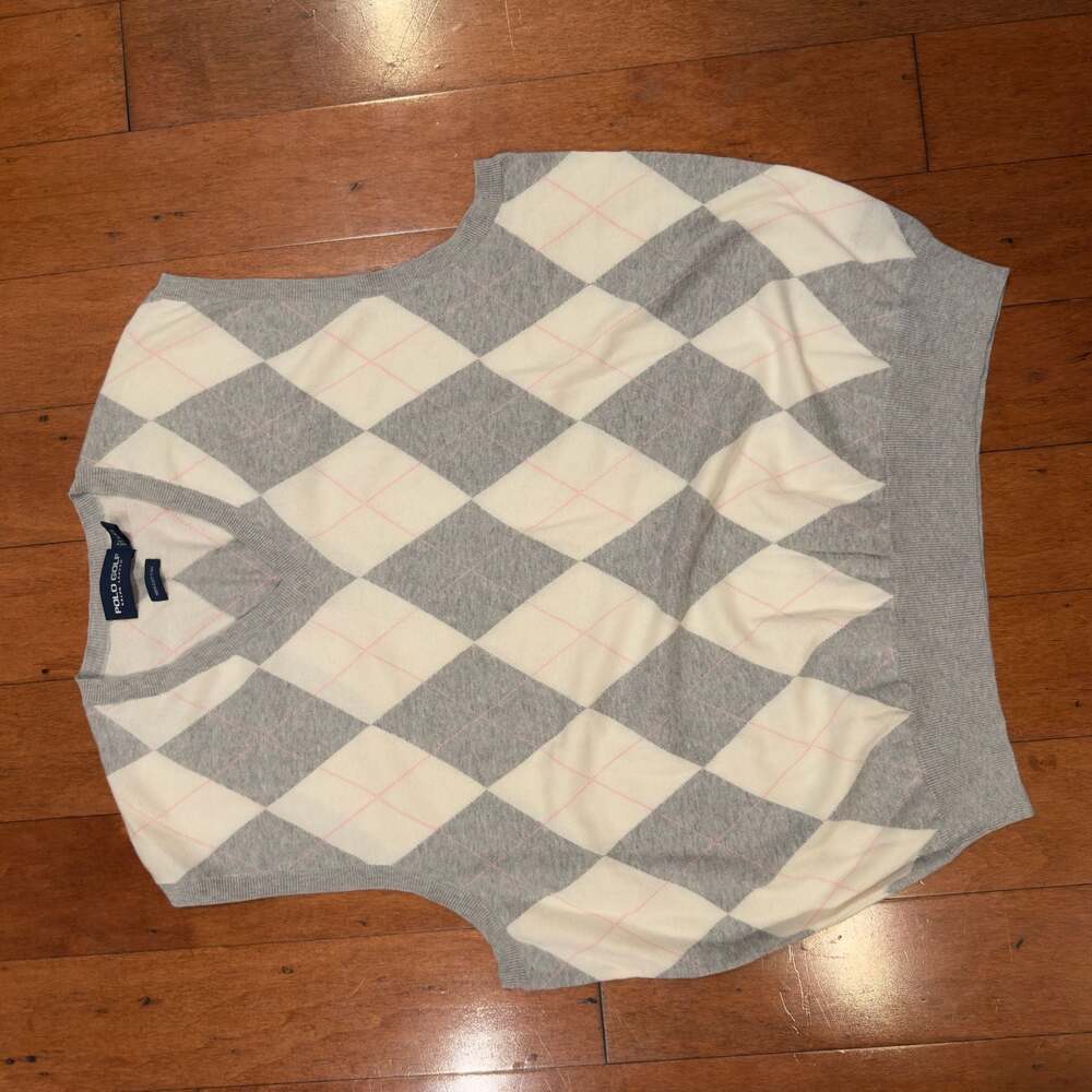 Polo Golf Ralph Lauren Men's 100% Cotton Argyle V-Neck Sweater Vest, Size XXL